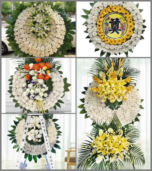 四川成都崇州市怀远镇宝峰村花圈速递